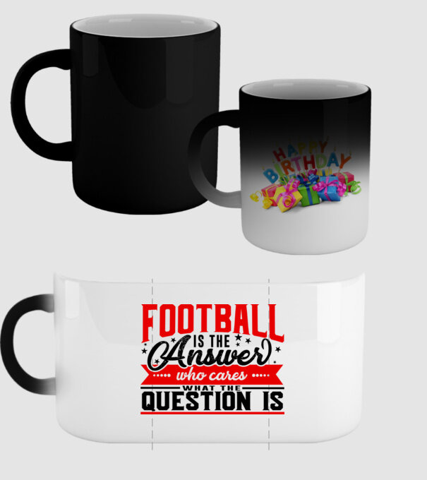 Sport is the answer FOTBALIST model negru pe tricou
