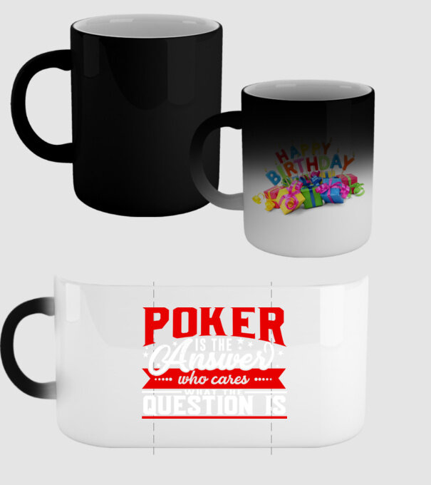 Sport is the answer JUCĂTOR POKER model negru pe tricou