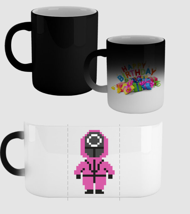 squid game pixel model negru pe tricou