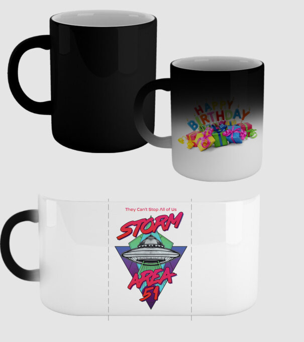 storm area 51 ufo model negru pe tricou