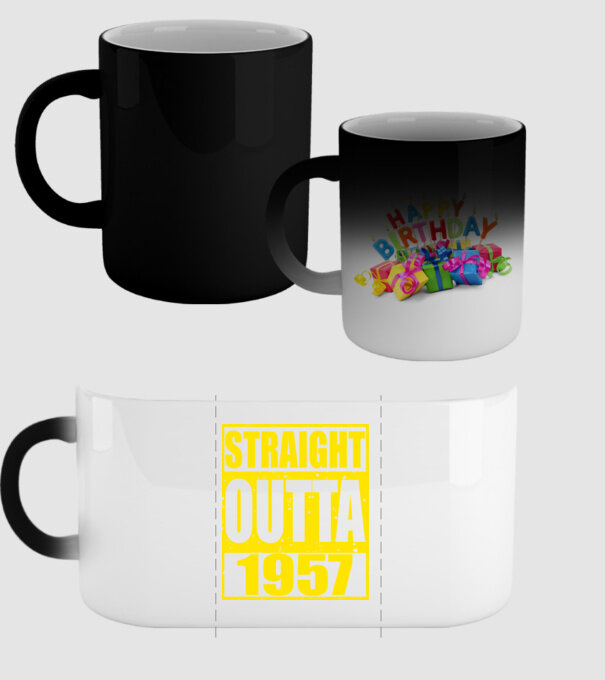Straight Outta - 1957 model negru pe tricou