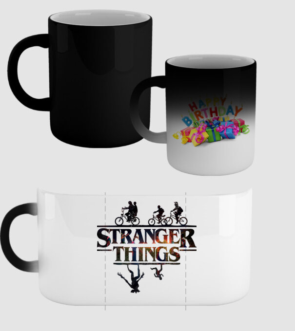 stranger things quote poster model negru pe tricou