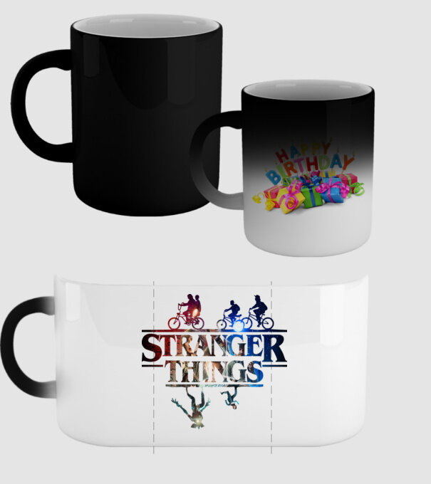 stranger things quote poster2 model negru pe tricou