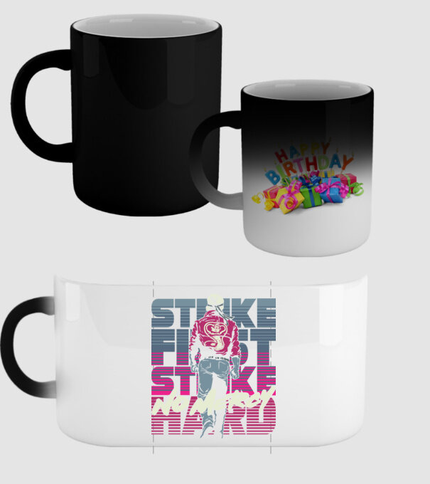 Strike first strike hard neon model negru pe tricou