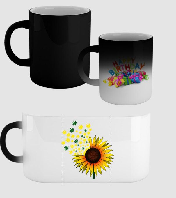 Sunflower Weed model negru pe tricou