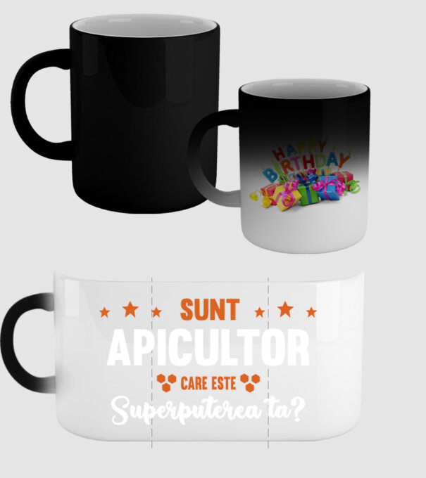 Sunt apicultor, care este superputerea ta? model negru pe tricou
