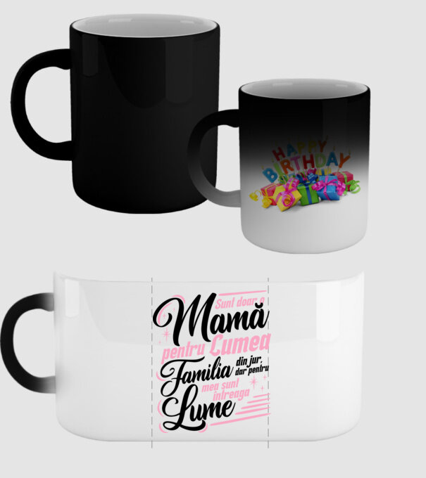 Sunt doar o mamă pentru lumea din jur, dar pentru familia mea sunt întreaga lume! model negru pe tricou