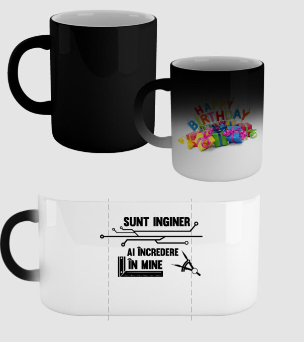 Sunt inginer, ai încredere în mine model negru pe tricou