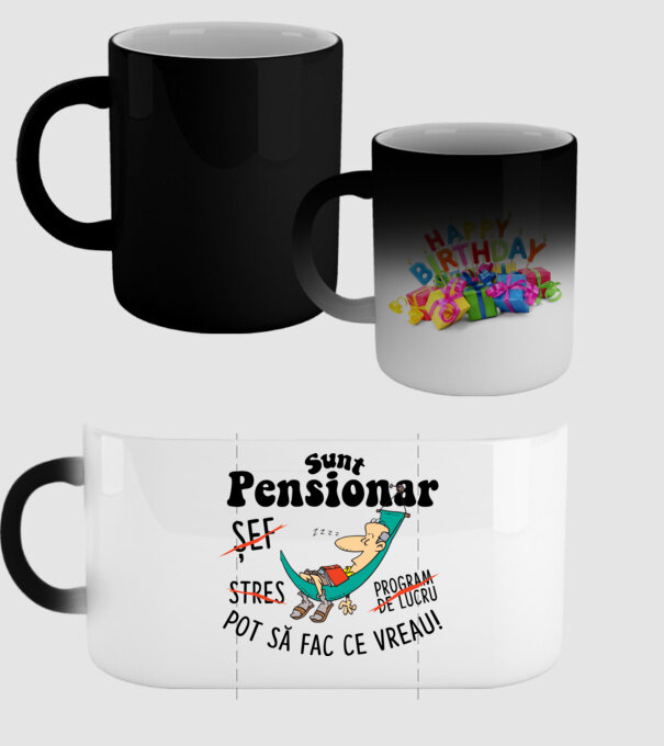 Sunt pensionar - pot să fac ce vreau! stres, program de lucru, șef model negru pe tricou