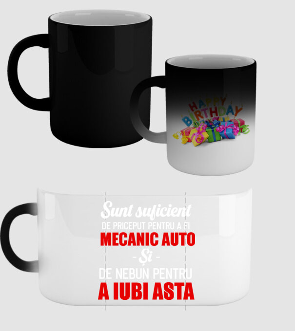 Sunt suficient de priceput pentru a fi MECANIC AUTO și suficient de nebun pentru a iubi asta model negru pe tricou