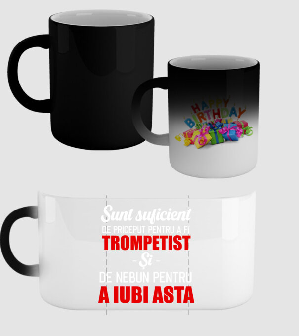 sunt suficient de priceput pentru a fi un super trompetist și suficient de nebun pentru a iubi asta model negru pe tricou