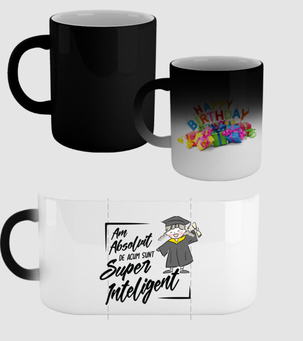 Sunt super inteligent model negru pe tricou