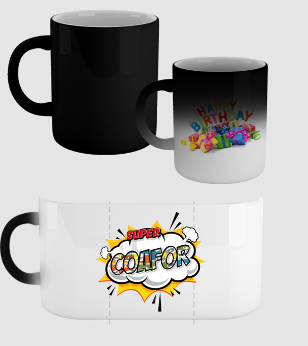 Super Coafor model negru pe tricou