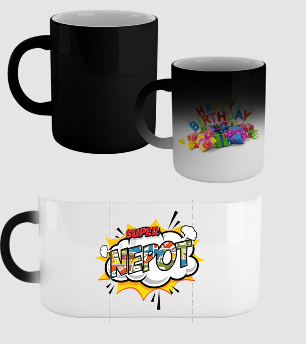 Super Nepot model negru pe tricou