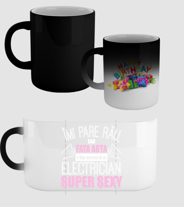 Îmi pare rău, dar fata asta e deja rezervată de un ELECTRICIAN super sexy model negru pe tricou