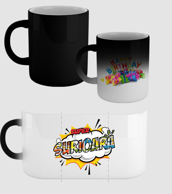 Super Surioară model negru pe tricou
