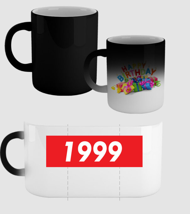 Supreme Birthday 1999 model negru pe tricou