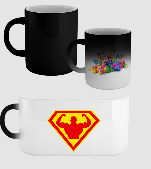 Superom model negru pe tricou