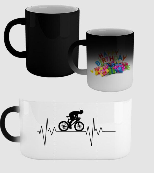 Biker Heartbeat model negru pe tricou