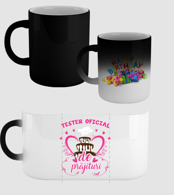 tester oficial de prăjituri model negru pe tricou