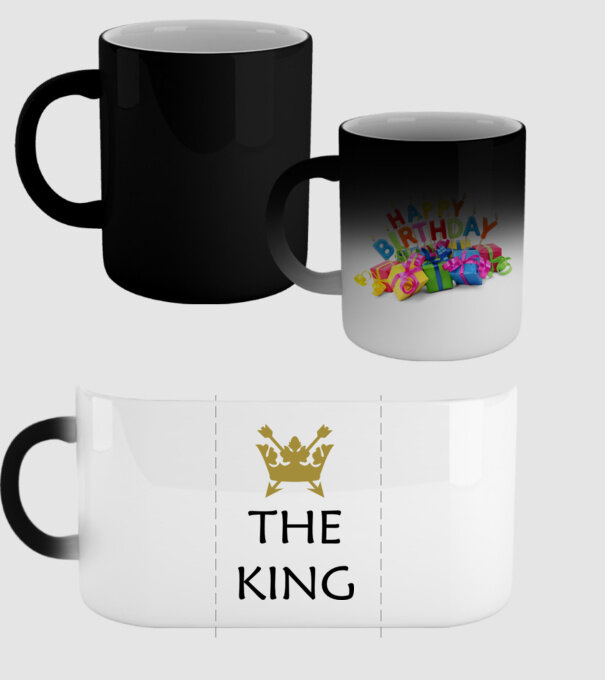 The King model negru pe tricou