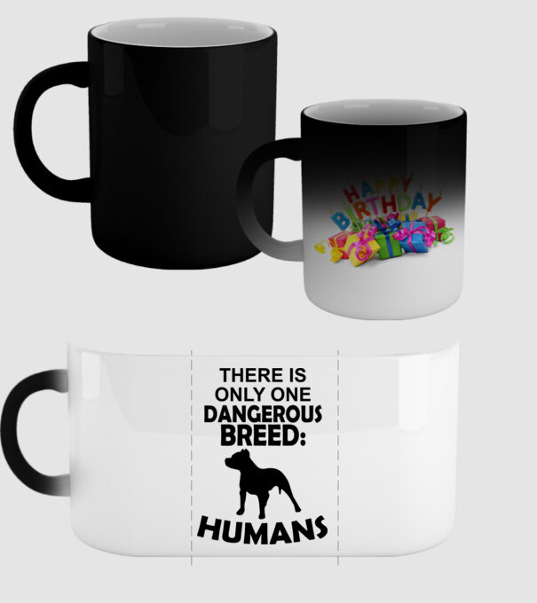 There is only one dangerous breed model negru pe tricou