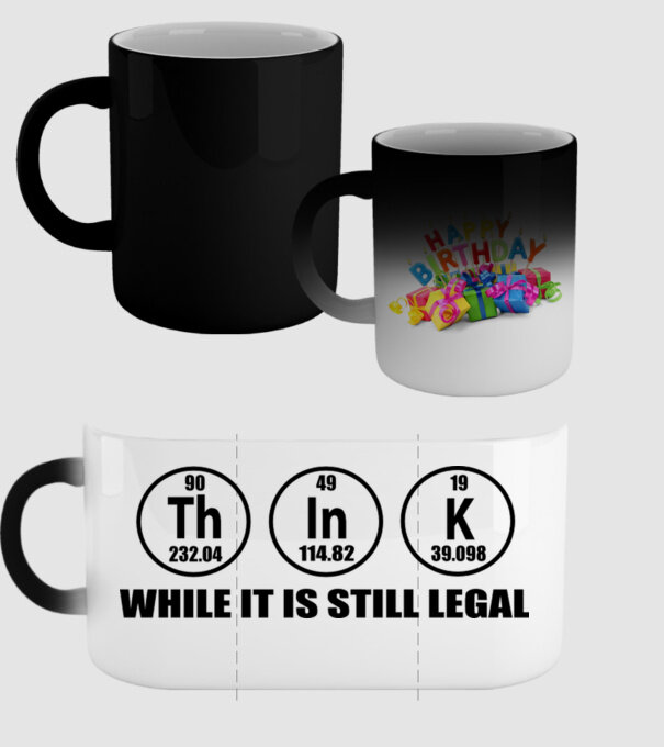 Think while it is still legal model negru pe tricou