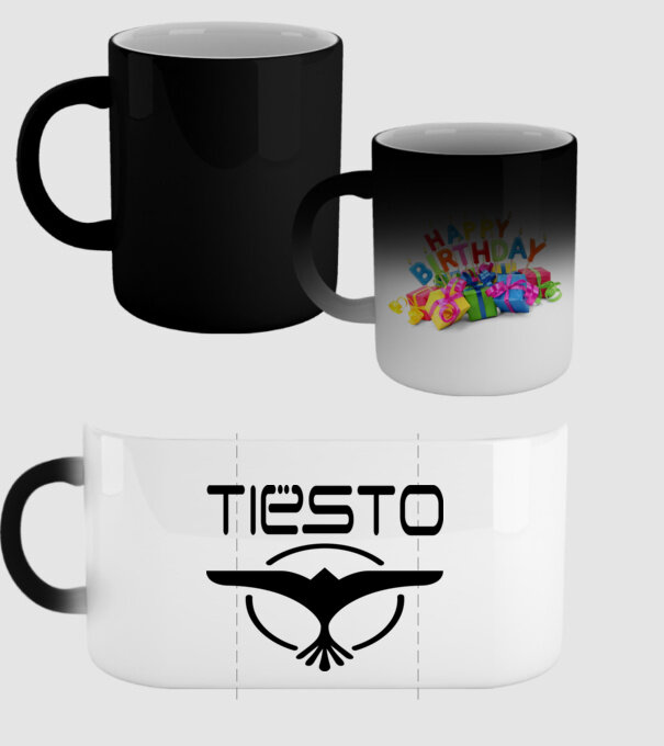 Tiesto logo model negru pe tricou