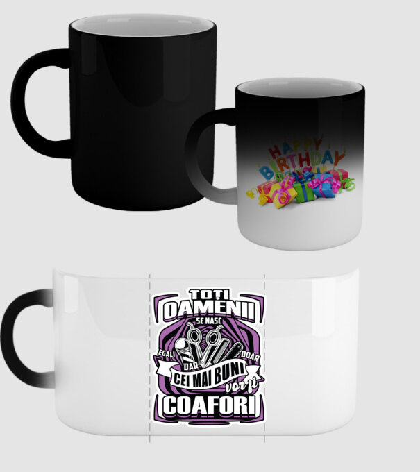 Toți oamenii coafori model negru pe tricou