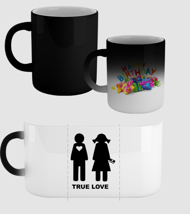 True Love model negru pe tricou