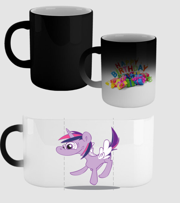 ugly my little pony model negru pe tricou