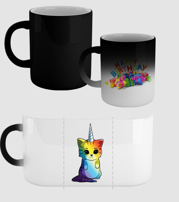 Unicat model negru pe tricou