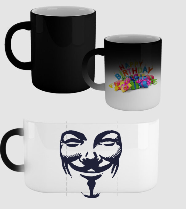 vendetta mask model negru pe tricou
