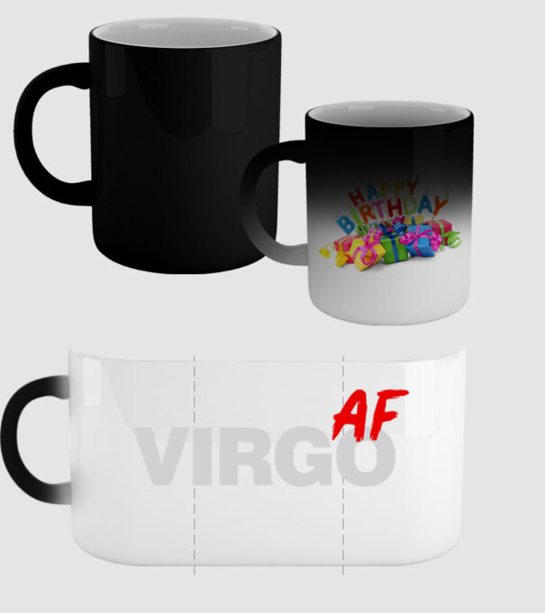VIRGO as fuck model negru pe tricou