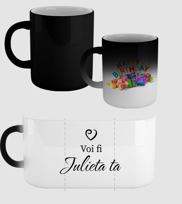 Voi fi Julieta ta model negru pe tricou