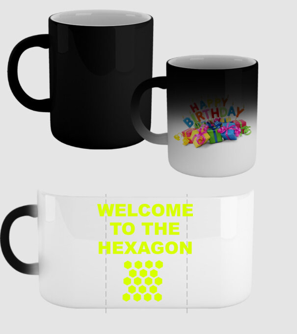 Welcome to the hexagon model negru pe tricou