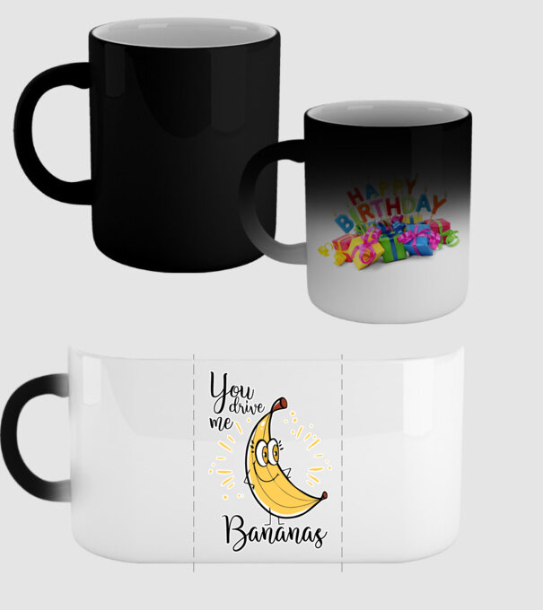 You drive me bananas you are the apple of my eye-01 model negru pe tricou