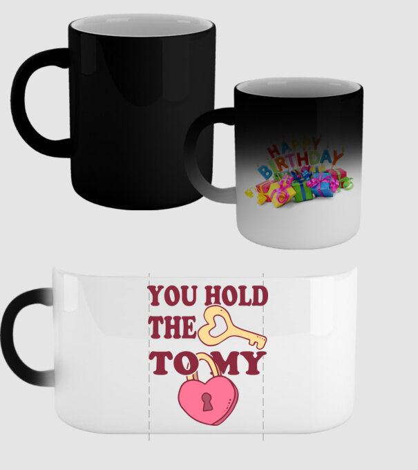 you hold the key to my heart model negru pe tricou
