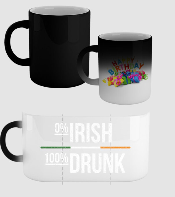 Zero irish model negru pe tricou