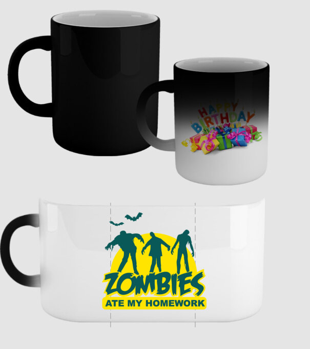 Zombies ate my homework model negru pe tricou