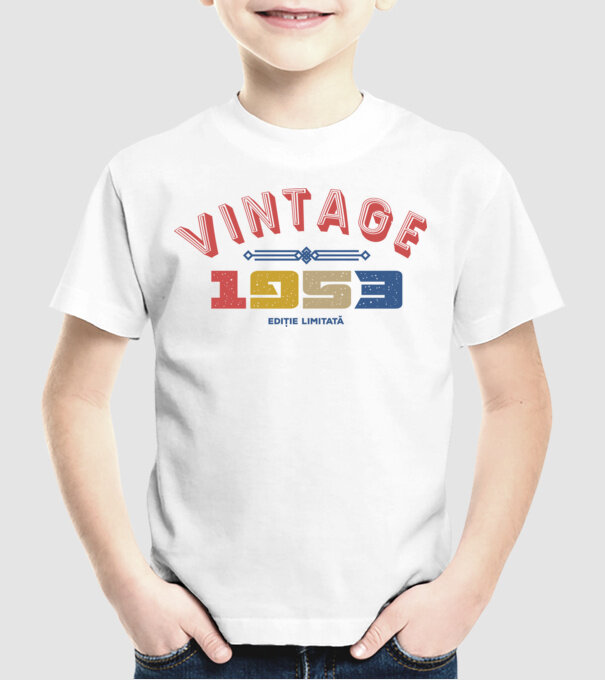 1953 Ediție limitată model alb pe tricou