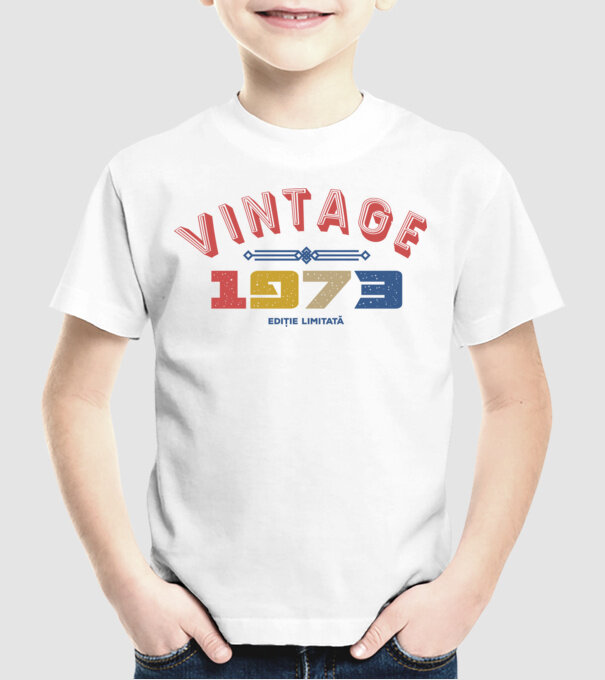 1973 Ediție limitată model alb pe tricou