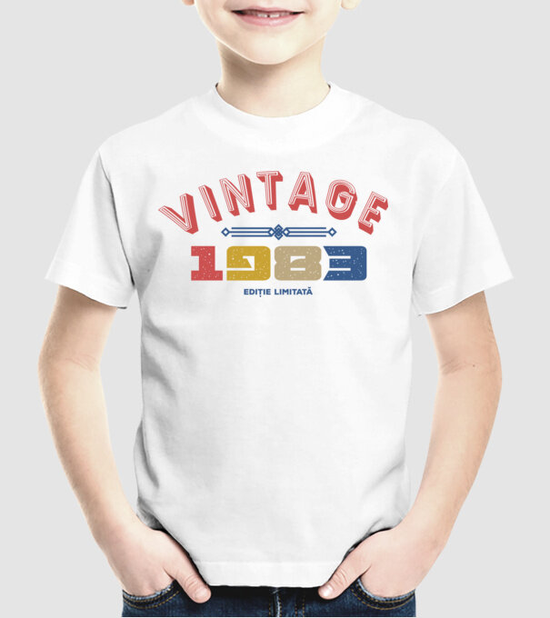 1983 Ediție limitată model alb pe tricou