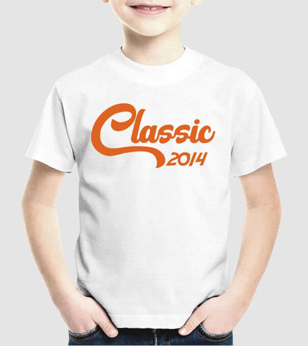 2014 Classic model alb pe tricou