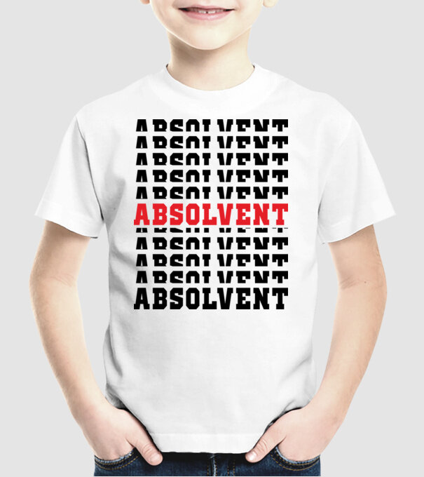 absolvent 2022 model alb pe tricou