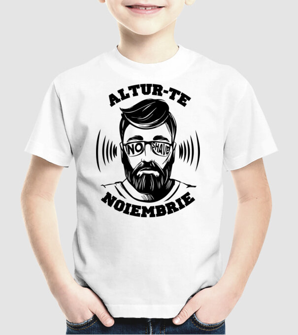 alătură-te - noiembrie model alb pe tricou