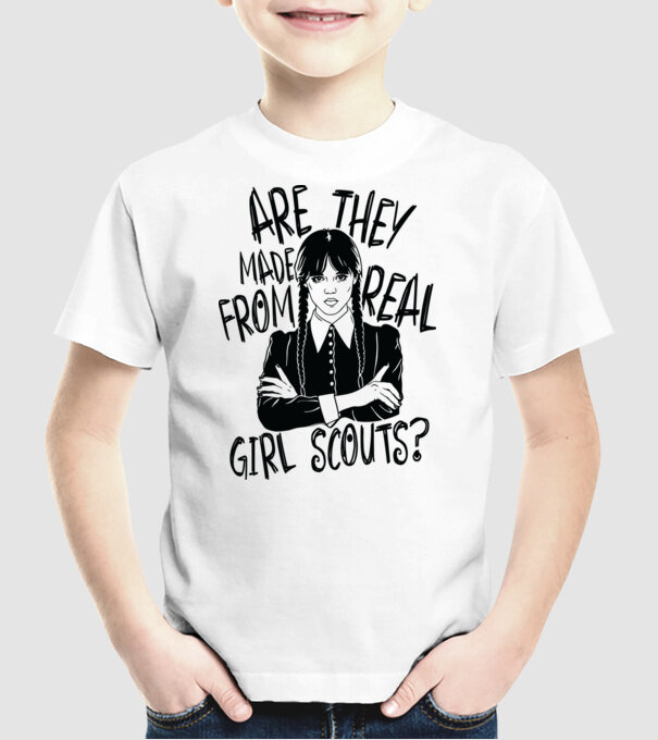 Are the made from real girl scouts model alb pe tricou