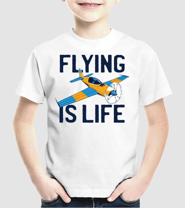Avioane model alb pe tricou