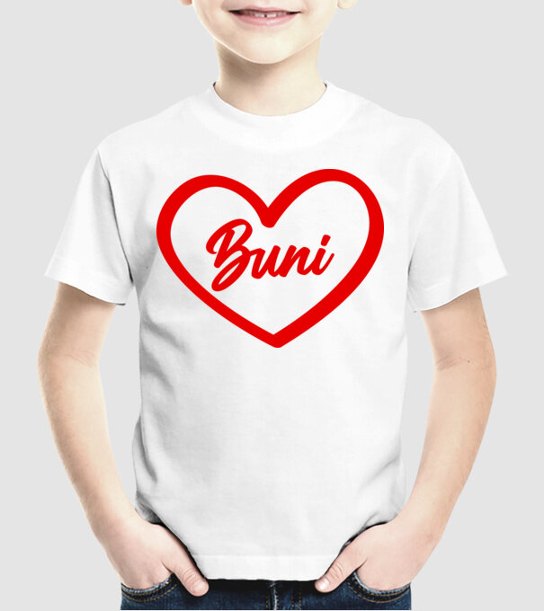 Buni model alb pe tricou