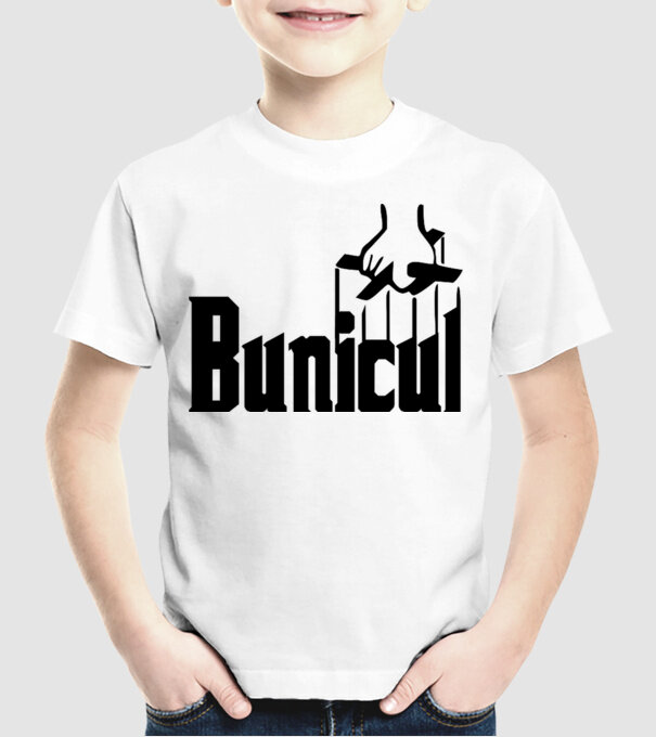 Bunicul model alb pe tricou
